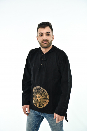 Hanorac cu print - Mandala - Turquoise [2]