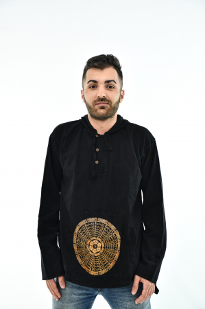 Hanorace - Hanorac cu print - Mandala - Turquoise