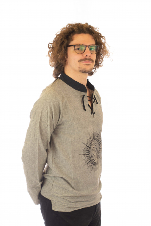 Hanorac cu print - OM - Gri SHST-O2 [1]