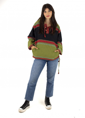 Hanorac din bumbac - strappy - Verde [1]