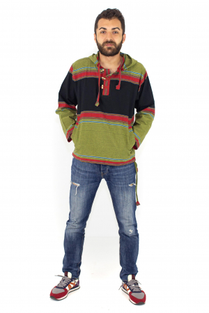 Hanorac din bumbac - strappy - Verde [2]