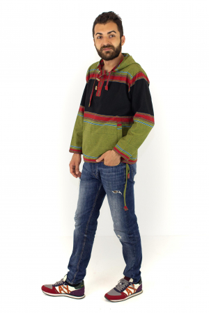 Hanorac din bumbac - strappy - Verde [3]