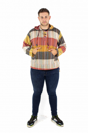Hanorac lejer cu nasturi din lemn - Multicolor Deschis [1]