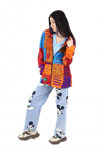 Hanorac patch unicat - Albastru - Marimea XL [2]