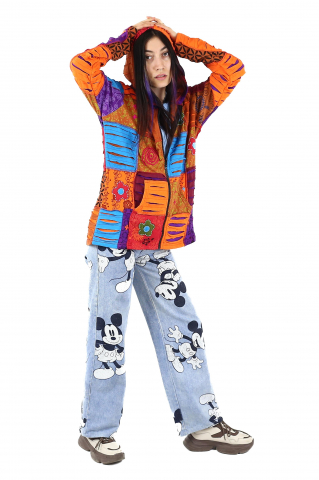 Hanorac patch unicat - Albastru - Marimea XL [4]