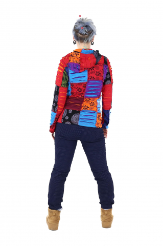 Hanorac patch unicat - Multicolor - Marimea S [3]