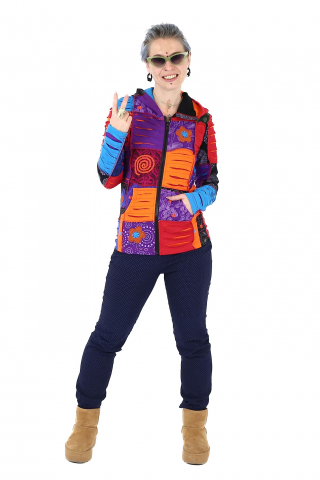 Hanorac patch unicat - Multicolor - Marimea S [1]