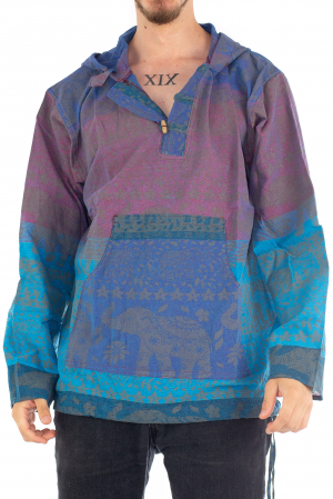 Hanorac lejer - Namaste Elephant - Albastru [0]