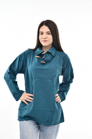 Hanorac soft cotton cu marsupiu - Lime [1]