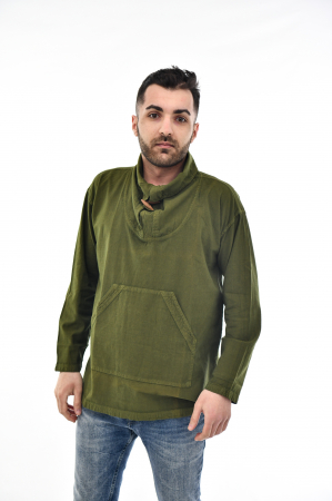 Hanorace - Hanorac soft cotton cu marsupiu - Lime