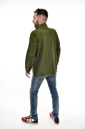Hanorac soft cotton cu marsupiu - Lime [3]