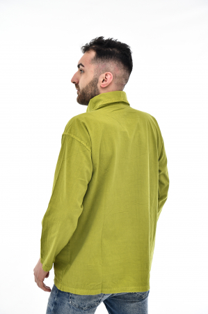 Hanorac soft cotton cu marsupiu - Lime [5]