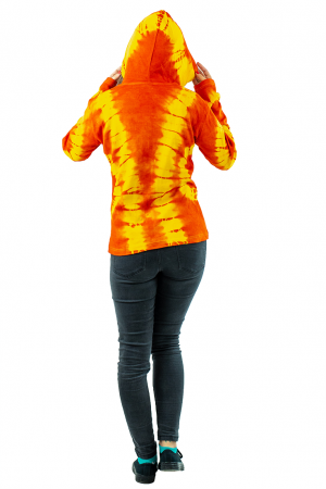 Hanorac Tie Dye Galben&Portocaliu [2]