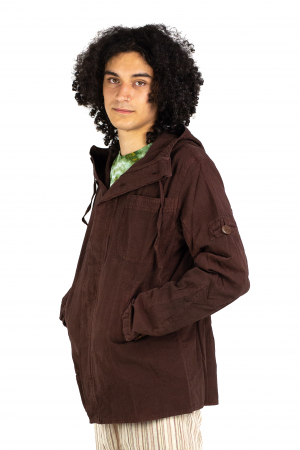 Jacheta barbateasca din bumbac - Brown [2]