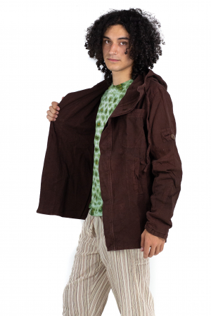 Jacheta barbateasca din bumbac - Brown [6]