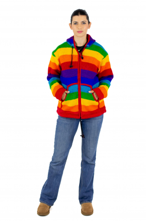 Jacheta de lana cu polar - Rainbow 2 [14]