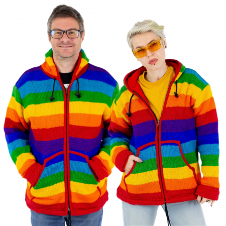 Jachete - Jacheta de lana cu polar - Rainbow 2