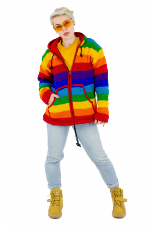 Jacheta de lana cu polar - Rainbow 2 [8]