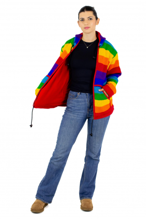 Jacheta de lana cu polar - Rainbow 2 [5]