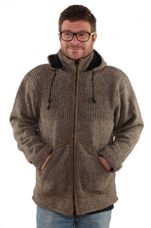 Jacheta din lana cu buzunare - GREY [3]