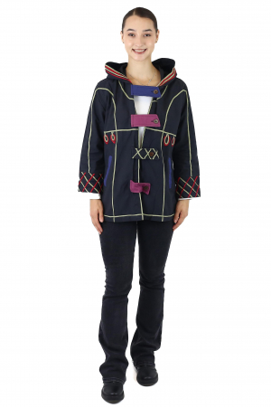 Jacheta cu print abstract - Negru [2]