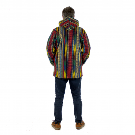 Jachetă unisex din bumbac căptușită cu polar, model Gheri - Culori intense [3]