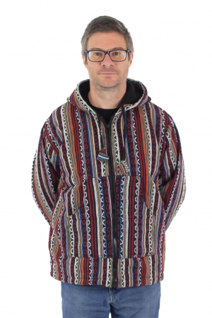 Jacheta unisex gheri din bumbac si polar - Multicolor2 [2]