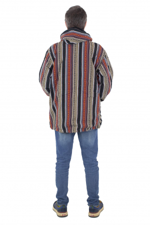 Jacheta unisex gheri din bumbac si polar - Rosu [8]