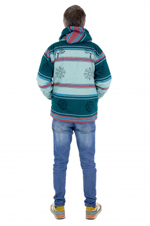 Jacheta unisex shyama din bumbac si polar - Menta [10]