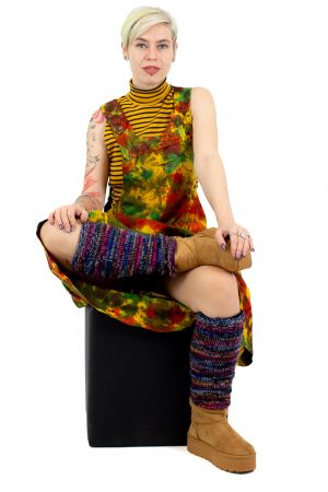 Jambiere din lana - Mov [2]