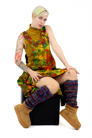 Jambiere din lana - Mov [3]