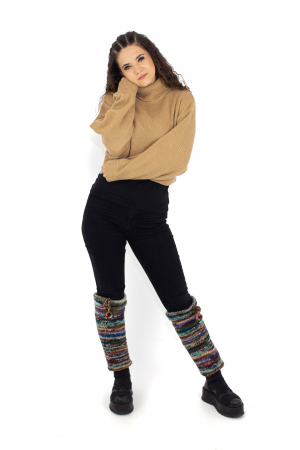 Jambiere din lana - Nuante de mov [1]