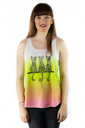 Maiou multicolor subtire de vara - Cat Lounge Green [0]