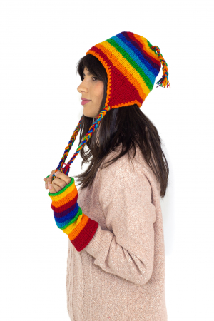 Manusi din lana captusite cu polar - Rainbow [1]