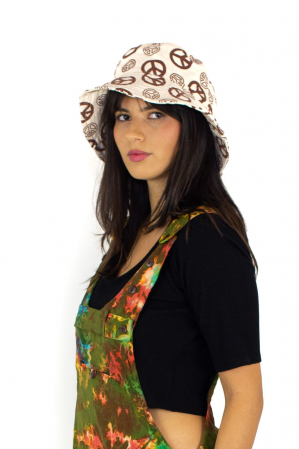 Palarie clos bucket hat - Peace [1]