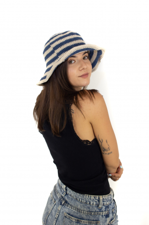 Palarie de vara din 100% canepa in culori pale [5]
