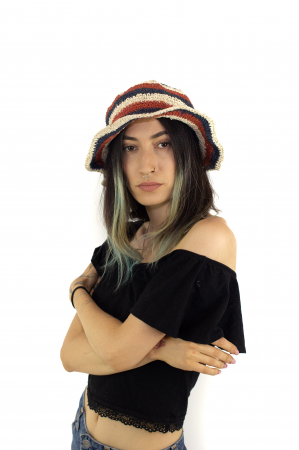 Palarie din canepa in trei culori [0]
