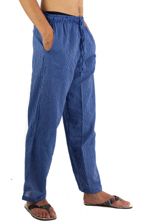Pantaloni cu dungi - Bleumarin [5]