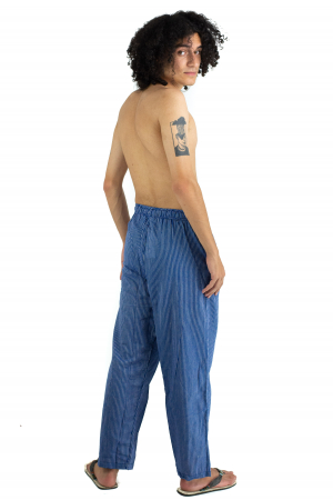 Pantaloni cu dungi - Bleumarin [4]