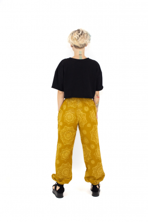 Pantaloni cu print Mandala - Petrol [3]