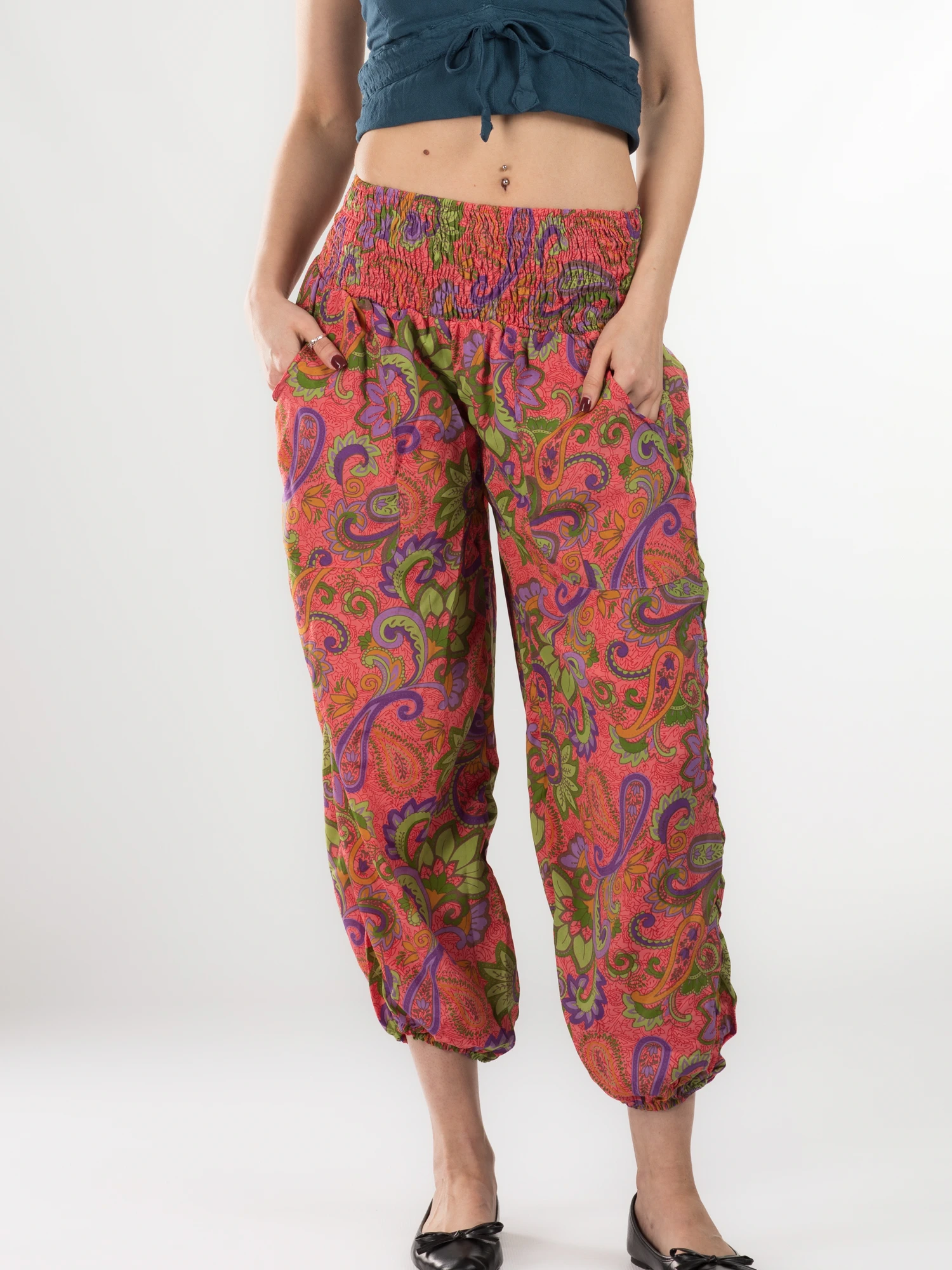 Primavara 2026 - Pantaloni Jasmine din material fluid - Model 6