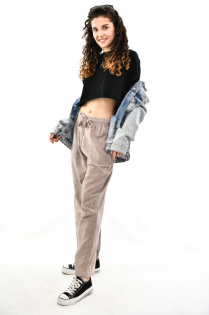 Pantaloni lejeri cu croi drept - Bej [7]