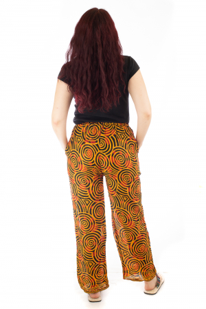Pantaloni lejeri din bumbac colorati - Spiral - Portocaliu Deschis [2]