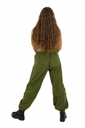 Pantaloni lejeri intr-o culoare - Rosu [3]