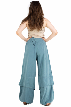 Pantaloni lejeri intr-o culoare - Rosu [5]