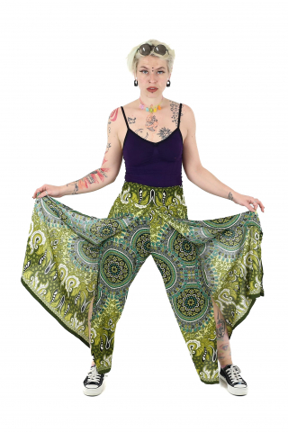Pantaloni palazzo petrecuti - Verde [2]