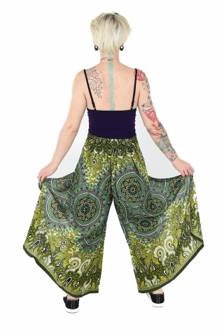 Pantaloni palazzo petrecuti - Verde [4]