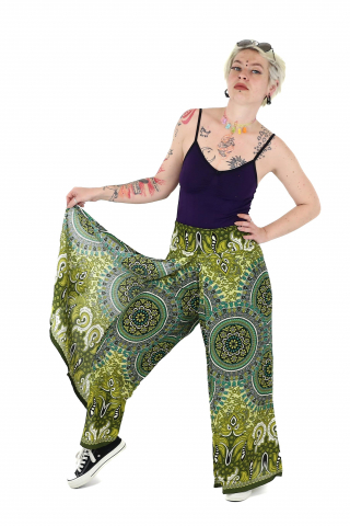Pantaloni palazzo petrecuti - Verde [1]