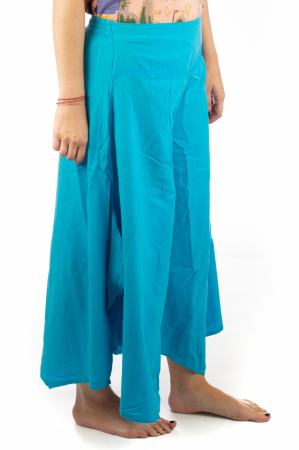 Pantaloni Petal Tips - Albastru Prafuit [0]