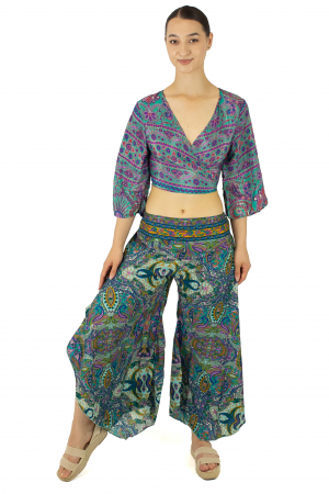 Pantaloni Petal Tips din material fluid - Model 3 [1]